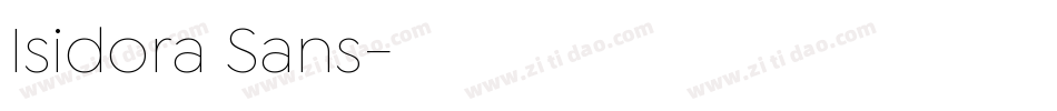 Isidora Sans字体转换